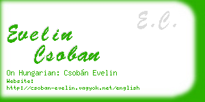 evelin csoban business card